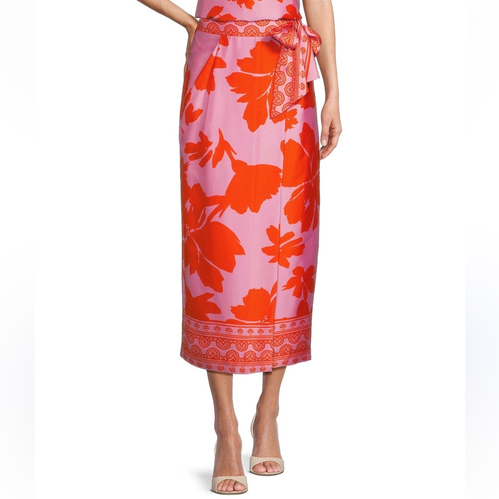 Antonio Melani
Clio Floral Printed Satin Coordinating Wrap Midi Skirt